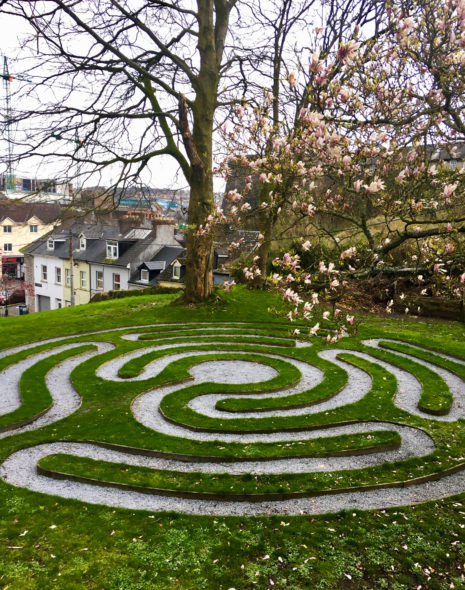 Saint Finbarre’s Cathedral Garden in Cork Ireland