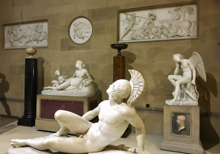 Sculpture Room in Chatsworth House in Bakewell England