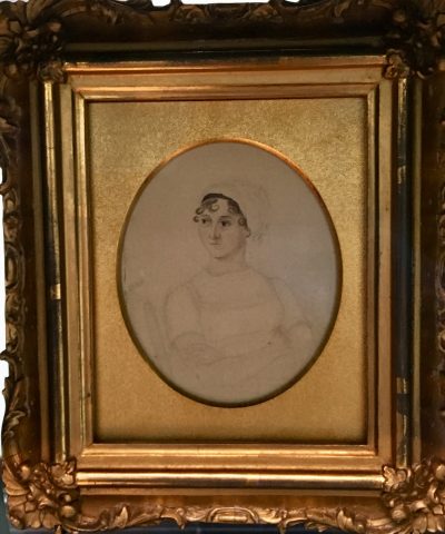 Portrait of Jane Austen at the National Portrait Gallery in London